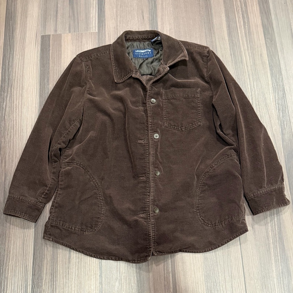 Liz Claiborne Brown Corduroy Jacket